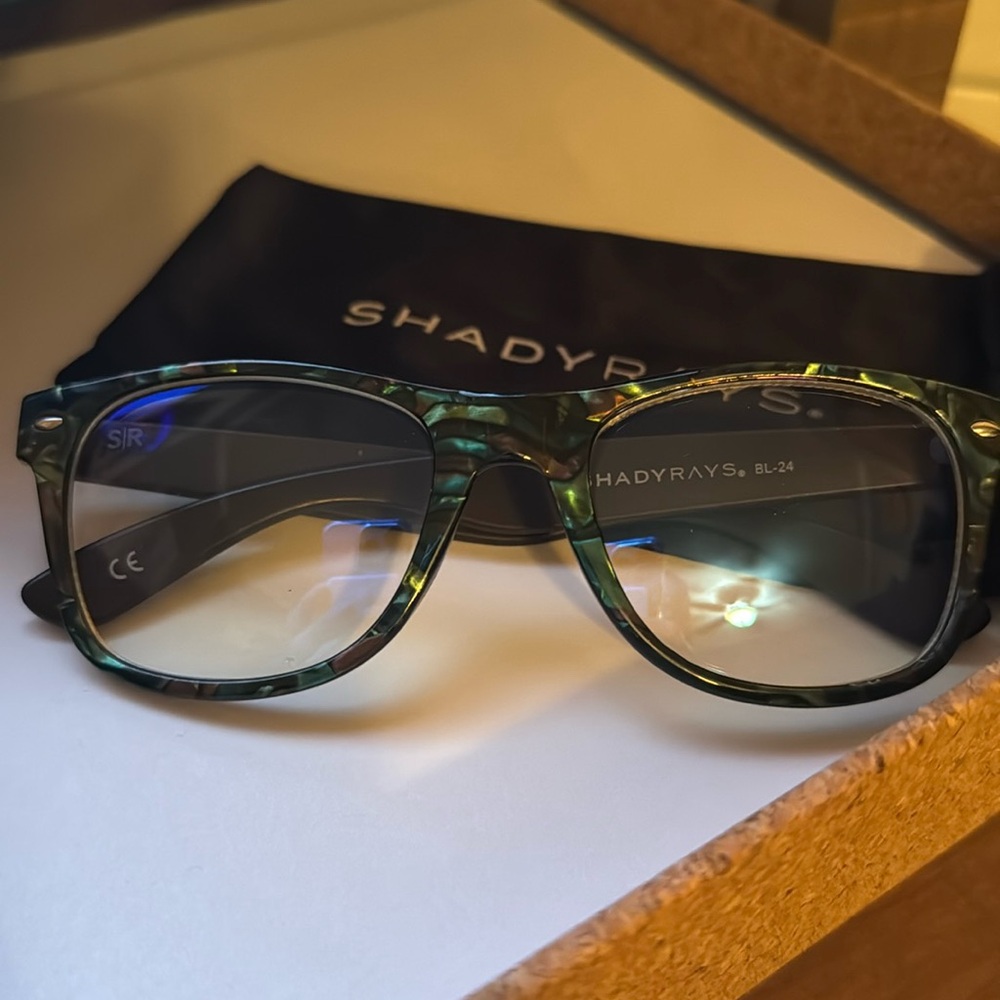 New Shady Rays Blue Light Glasses Multi Colored Frames